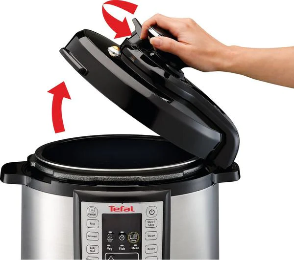 Pressure cooker - opened lid